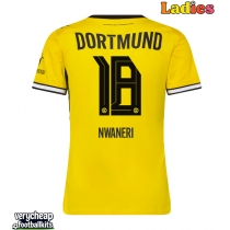 Borussia Dortmund Ethan Nwaneri #18 Replica Home Shirt Ladies 2026-27 Short Sleeve